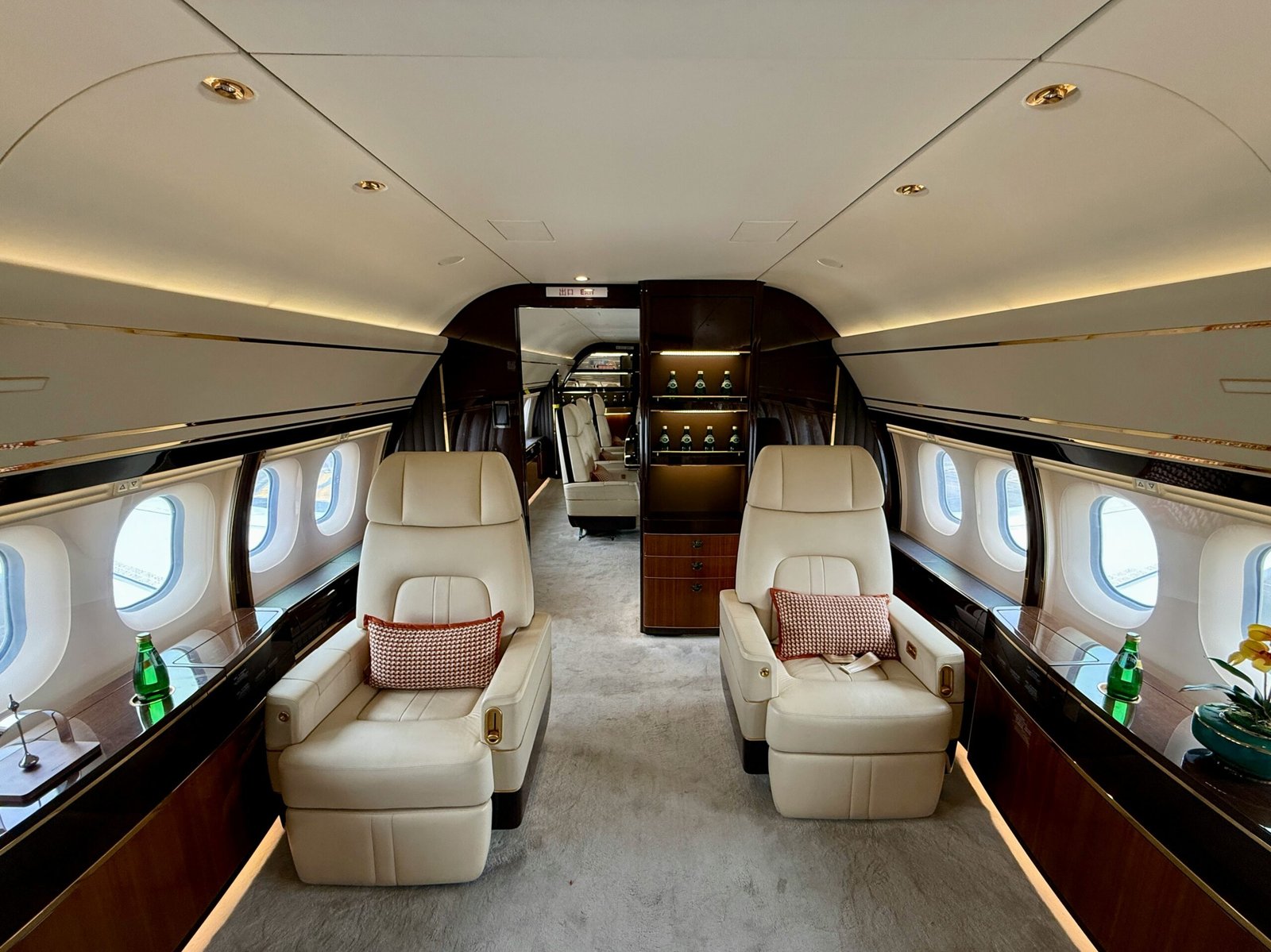 executive jet interior luxury